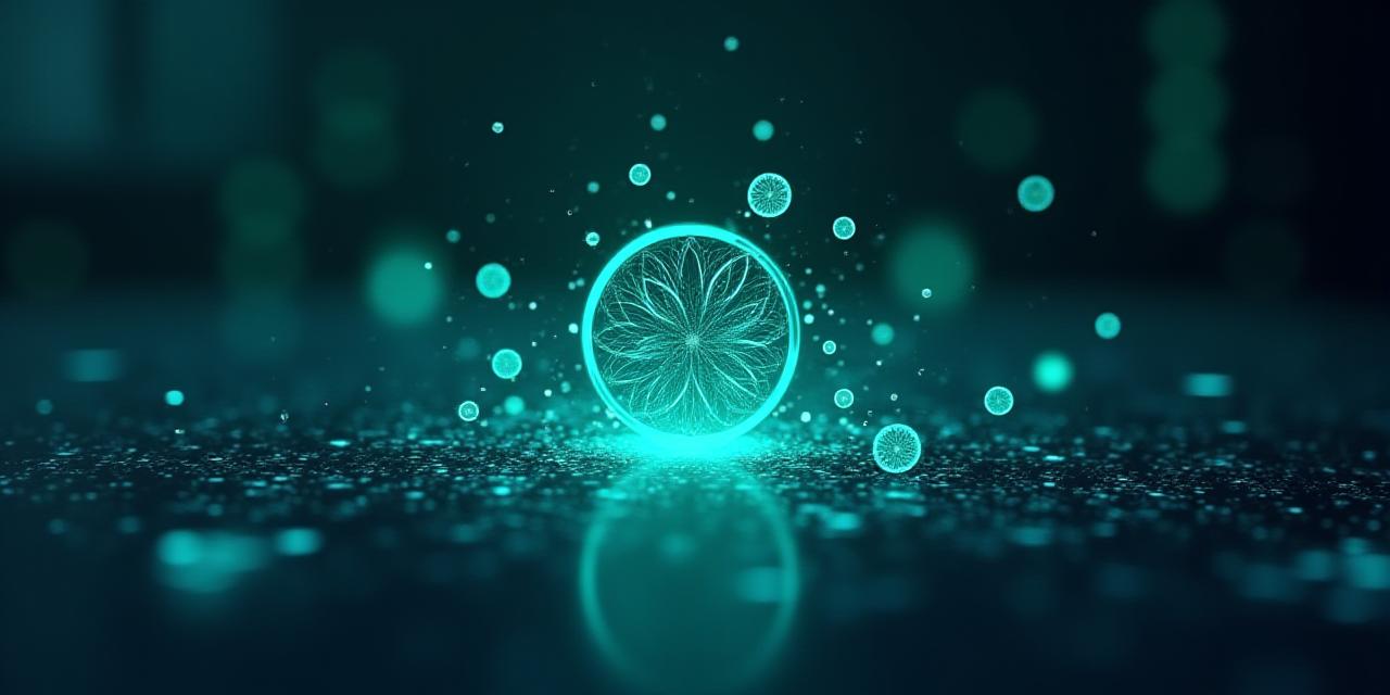 Abstract digital representation of ESG data flowing into a clean dashboard